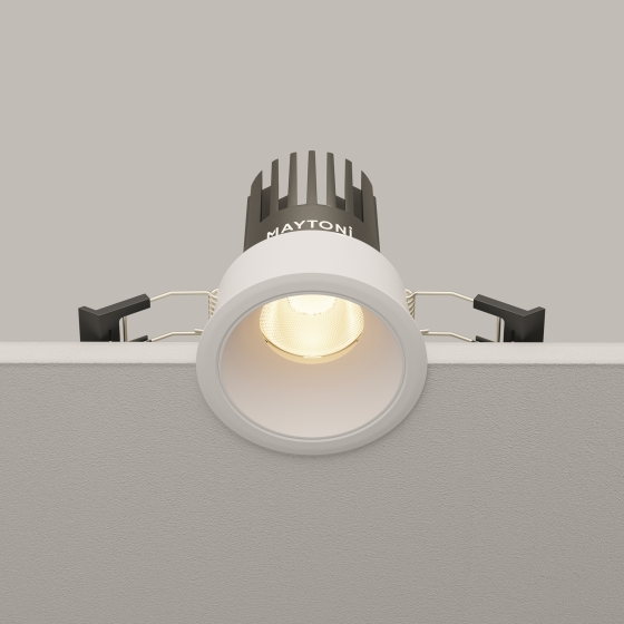 Встраиваемый светильник Dip белый круглый 2