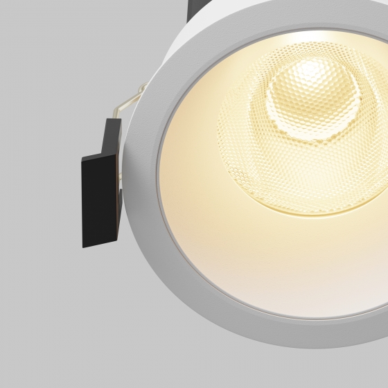 Встраиваемый светильник Dip круглый белый 5