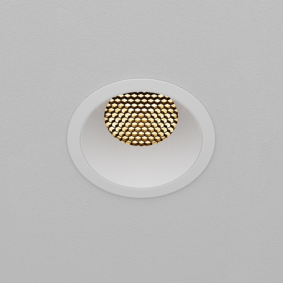 Встраиваемый светильник Dip круглый белый 9