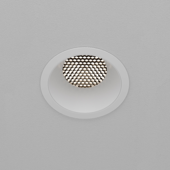 Встраиваемый светильник Dip круглый белый 9