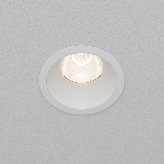 Встраиваемый светильник Dip круглый белый 6