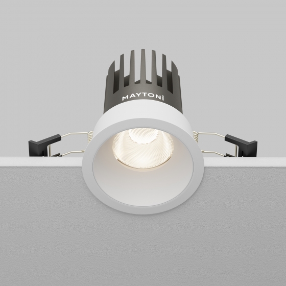 Встраиваемый светильник Dip круглый белый 2