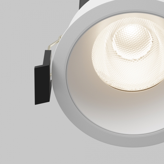 Встраиваемый светильник Dip круглый белый 5