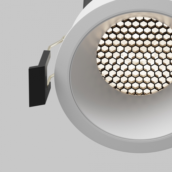 Встраиваемый светильник Dip круглый белый 10