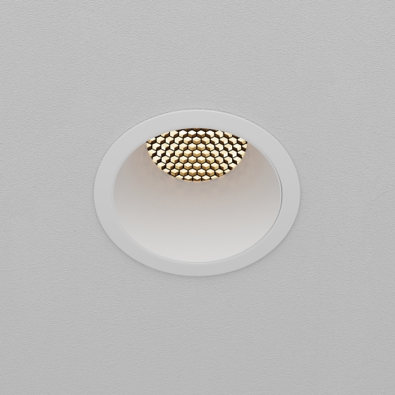 Встраиваемый светильник Dip белый круглый 8