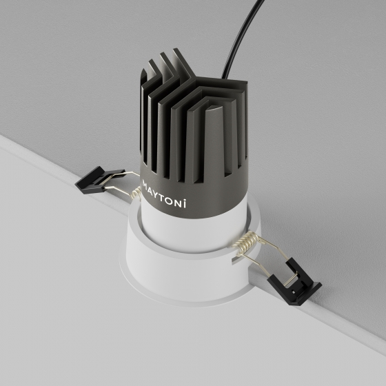 Встраиваемый светильник Dip белый круглый 3