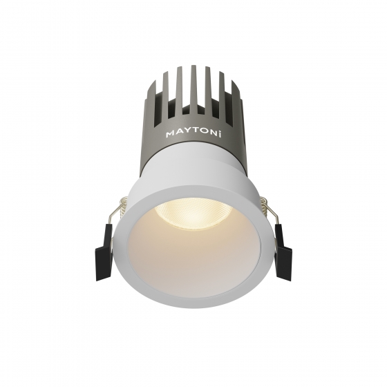 Встраиваемый светильник Dip белый круглый 1