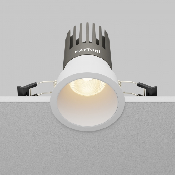 Встраиваемый светильник Dip белый круглый 2