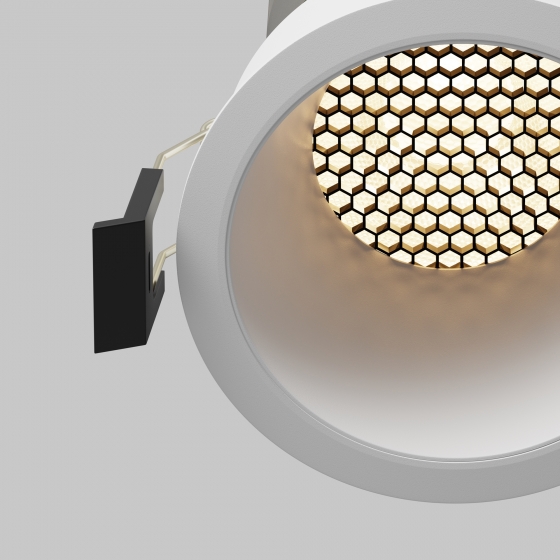 Встраиваемый светильник Dip белый круглый 9