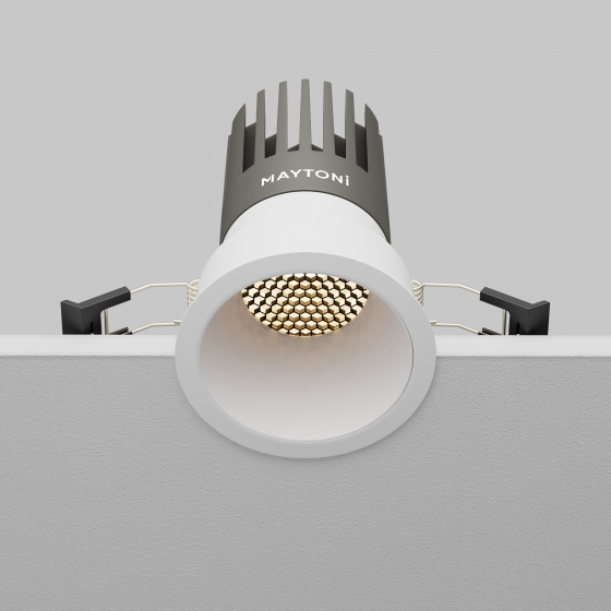 Встраиваемый светильник Dip белый круглый 4