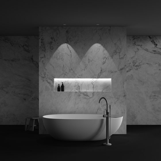 Встраиваемый светильник Dip белый круглый 6