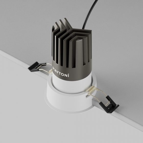 Встраиваемый светильник Dip круглый белый 3