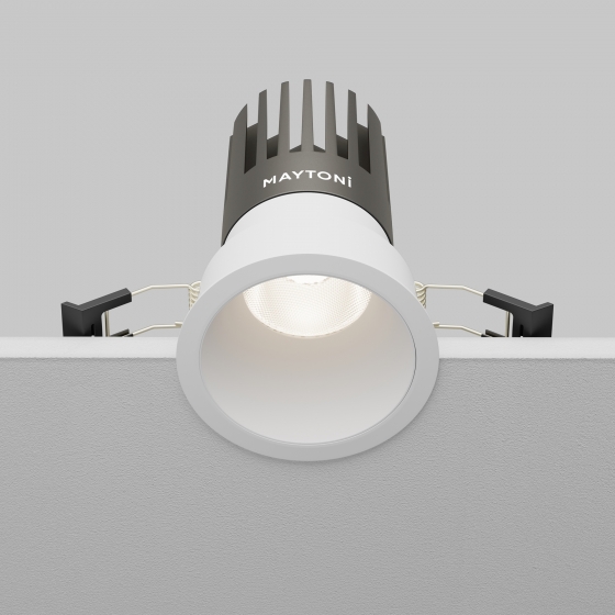 Встраиваемый светильник Dip круглый белый 2