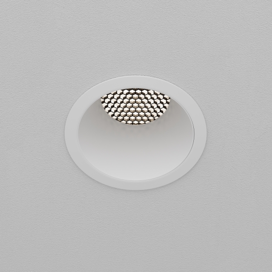 Встраиваемый светильник Dip круглый белый 9