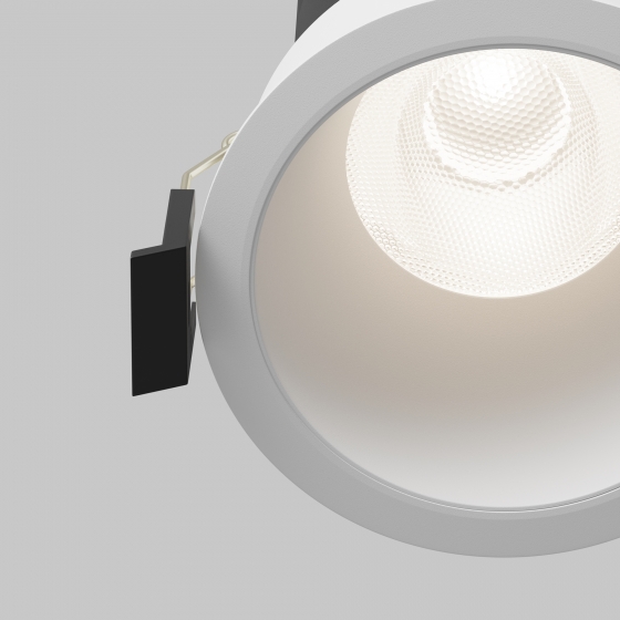 Встраиваемый светильник Dip круглый белый 5