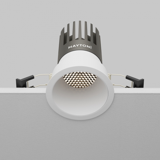 Встраиваемый светильник Dip круглый белый 4