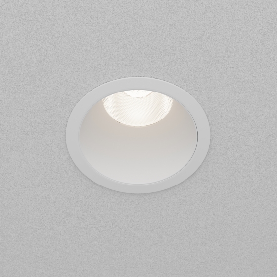 Встраиваемый светильник Dip круглый белый 6