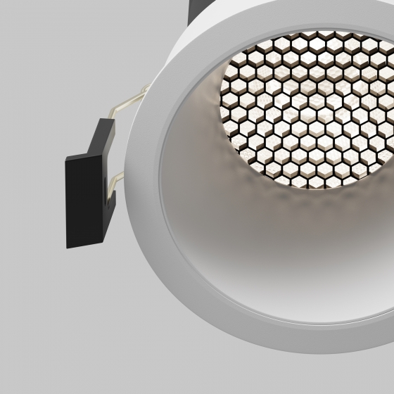 Встраиваемый светильник Dip круглый белый 10