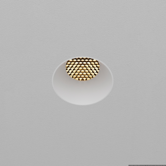 Встраиваемый светильник Dip круглый белый 11