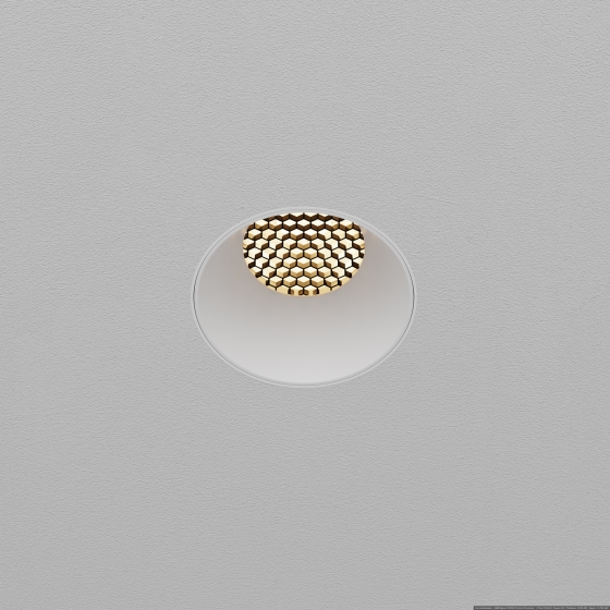 Встраиваемый светильник Dip круглый белый 10