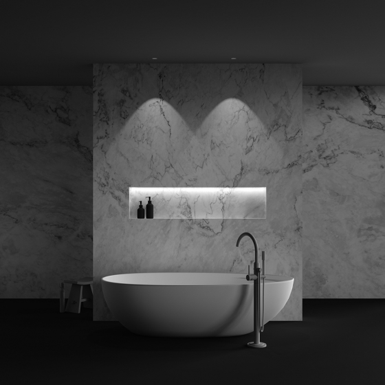 Встраиваемый светильник Dip круглый белый 8