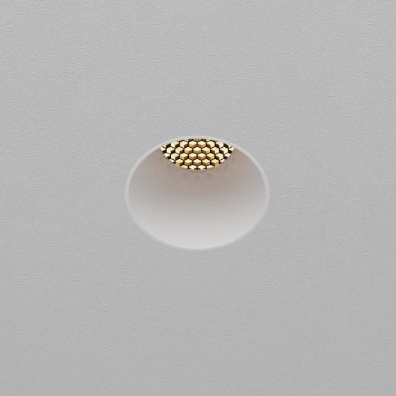 Встраиваемый светильник Dip круглый белый 9