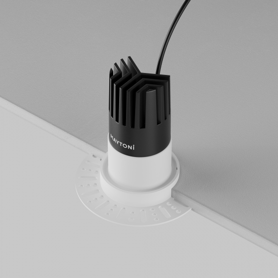 Встраиваемый светильник Dip круглый белый 6