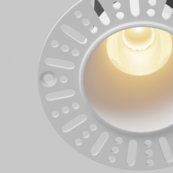 Встраиваемый светильник Dip круглый белый 2