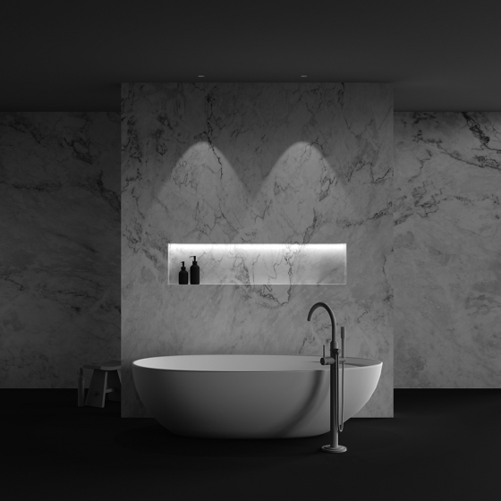 Встраиваемый светильник Dip круглый белый 5