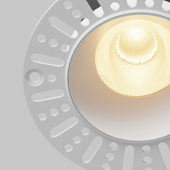 Встраиваемый светильник Dip круглый белый 2