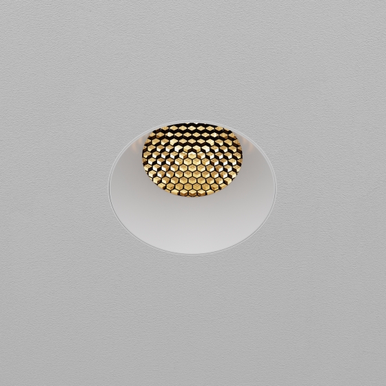 Встраиваемый светильник Dip круглый белый 9