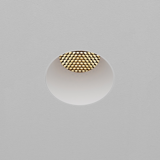 Встраиваемый светильник Dip круглый белый 8