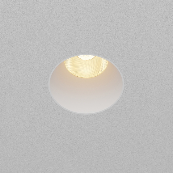 Встраиваемый светильник Dip круглый белый 11