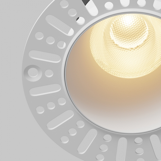 Встраиваемый светильник Dip круглый белый 2