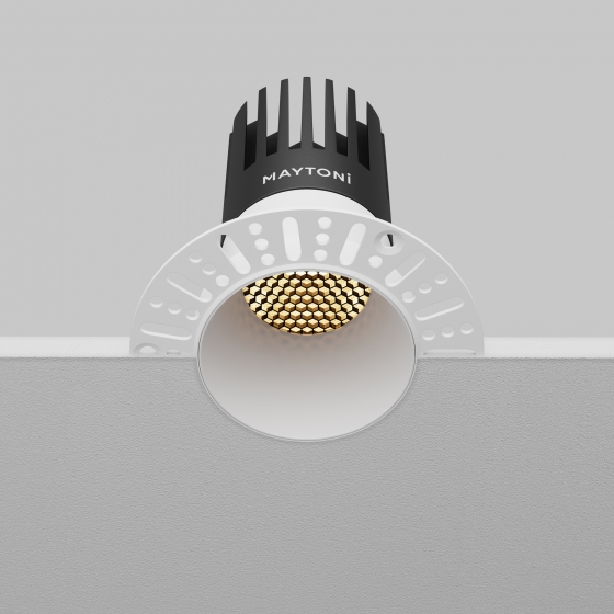 Встраиваемый светильник Dip круглый белый 7