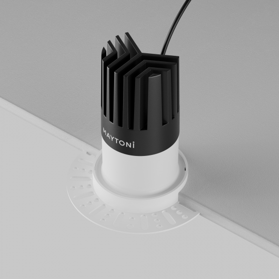 Встраиваемый светильник Dip круглый белый 5