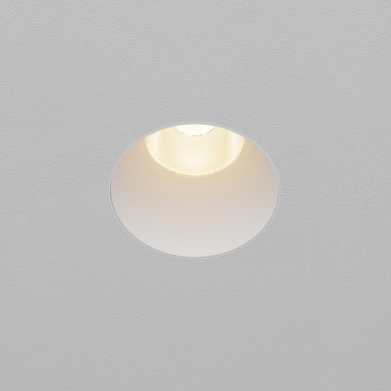 Встраиваемый светильник Dip круглый белый 3