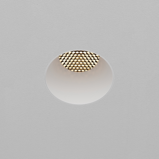 Встраиваемый светильник Dip круглый белый 9