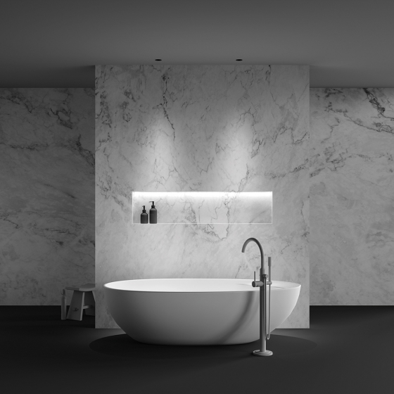 Встраиваемый светильник Dip черный круглый 10