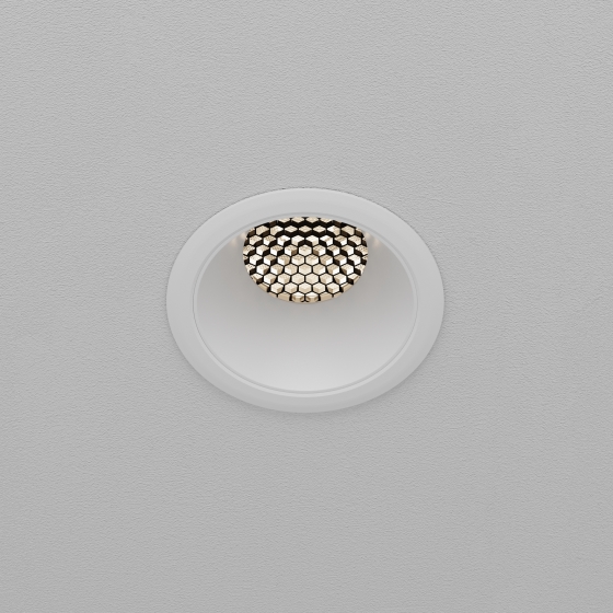 Встраиваемый светильник Dip круглый белый 11
