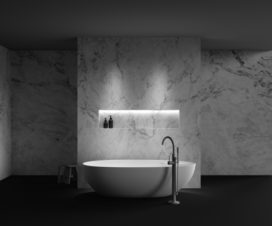 Встраиваемый светильник Dip круглый белый 9