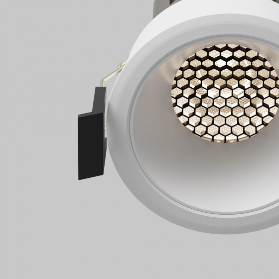 Встраиваемый светильник Dip круглый белый 12