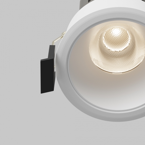 Встраиваемый светильник Dip круглый белый 4