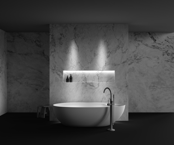 Встраиваемый светильник Dip круглый белый 9