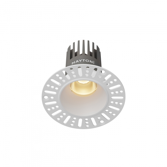 Встраиваемый светильник Dip круглый белый 1