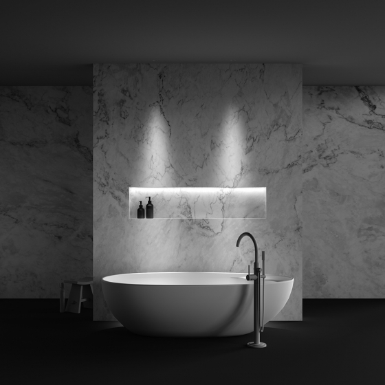 Встраиваемый светильник Dip круглый белый 7