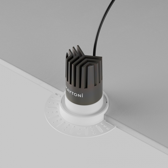 Встраиваемый светильник Dip круглый белый 8