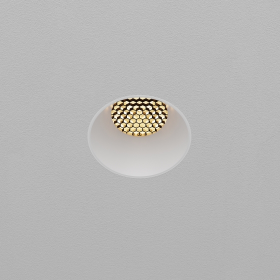 Встраиваемый светильник Dip круглый белый 11