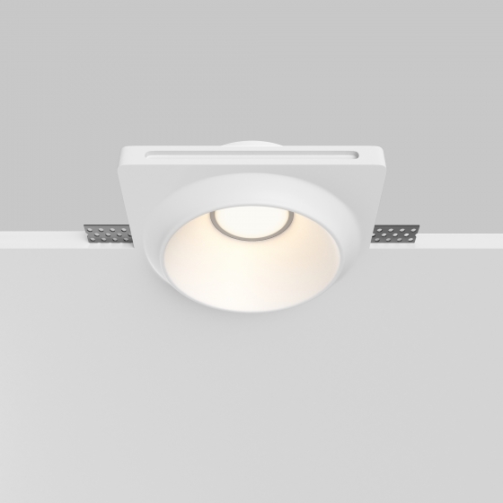 Встраиваемый светильник Gyps Modern квадратный белый 8