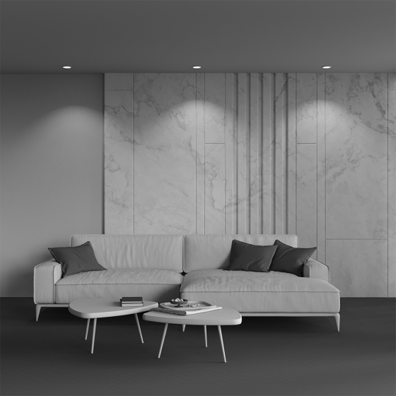 Встраиваемый светильник Gyps Modern квадратный белый 7